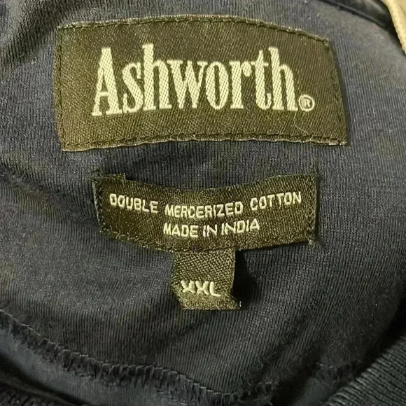 Ashworth Men’s XXL Navy Short Sleeve Shirt - Picture 7 of 8